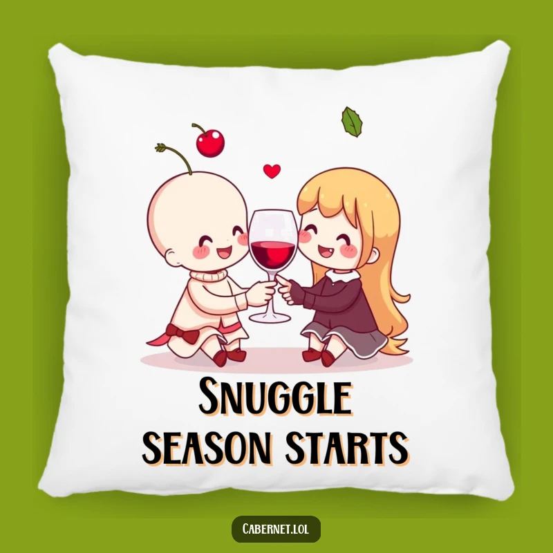 Funny Cherry Couple Pillow: Cozy & Cheerful Decor - Cute Funny Gift