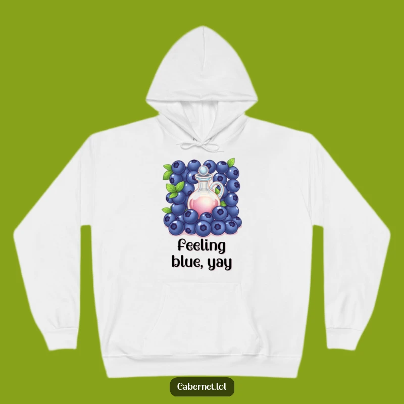 Funny Blueberry Decanter Hoodie: Cozy Sophistication - Great Funny Gift