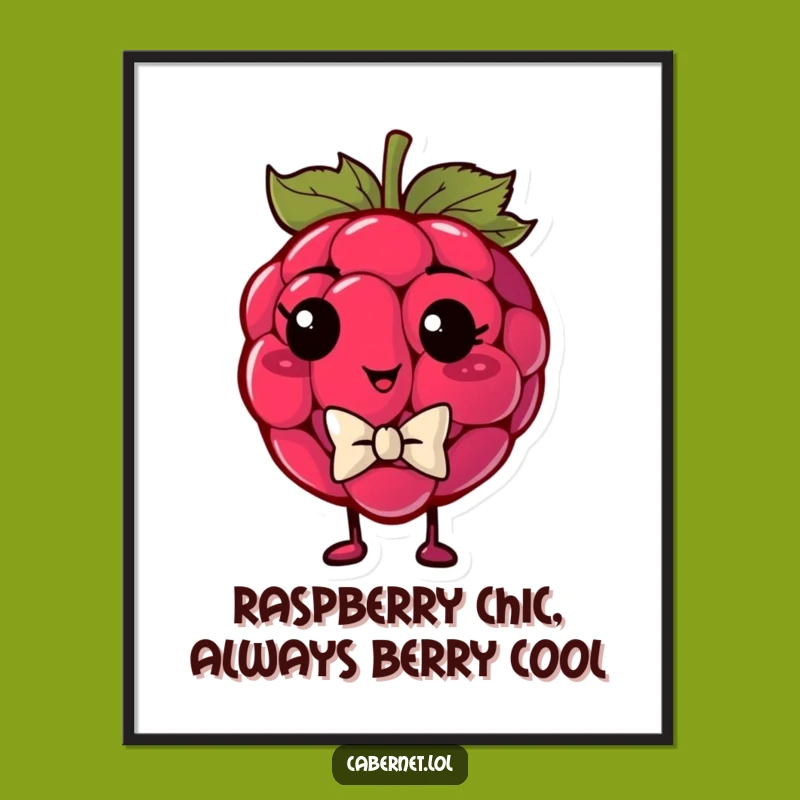 Free Printable Wall Art: Smug Raspberry, Funny Downloadable Decor for a Stylish Space