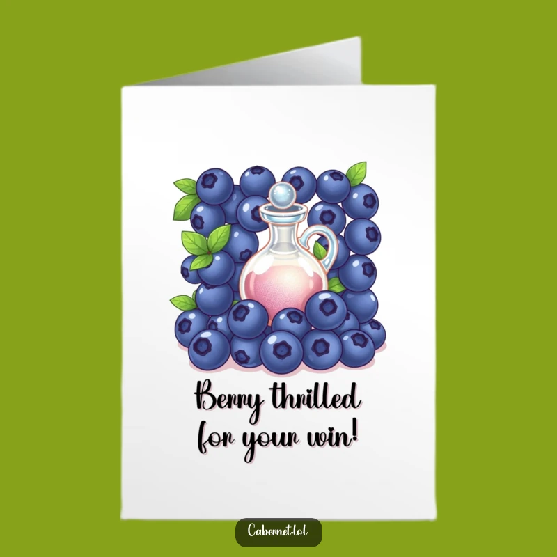 Free Printable Congrats Card: Blueberry Toast, Funny Downloadable Gift for Sweet Success