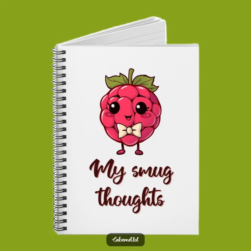 Funny Raspberry Bowtie Notebook: Smug Journaling - Adorable Funny Gift